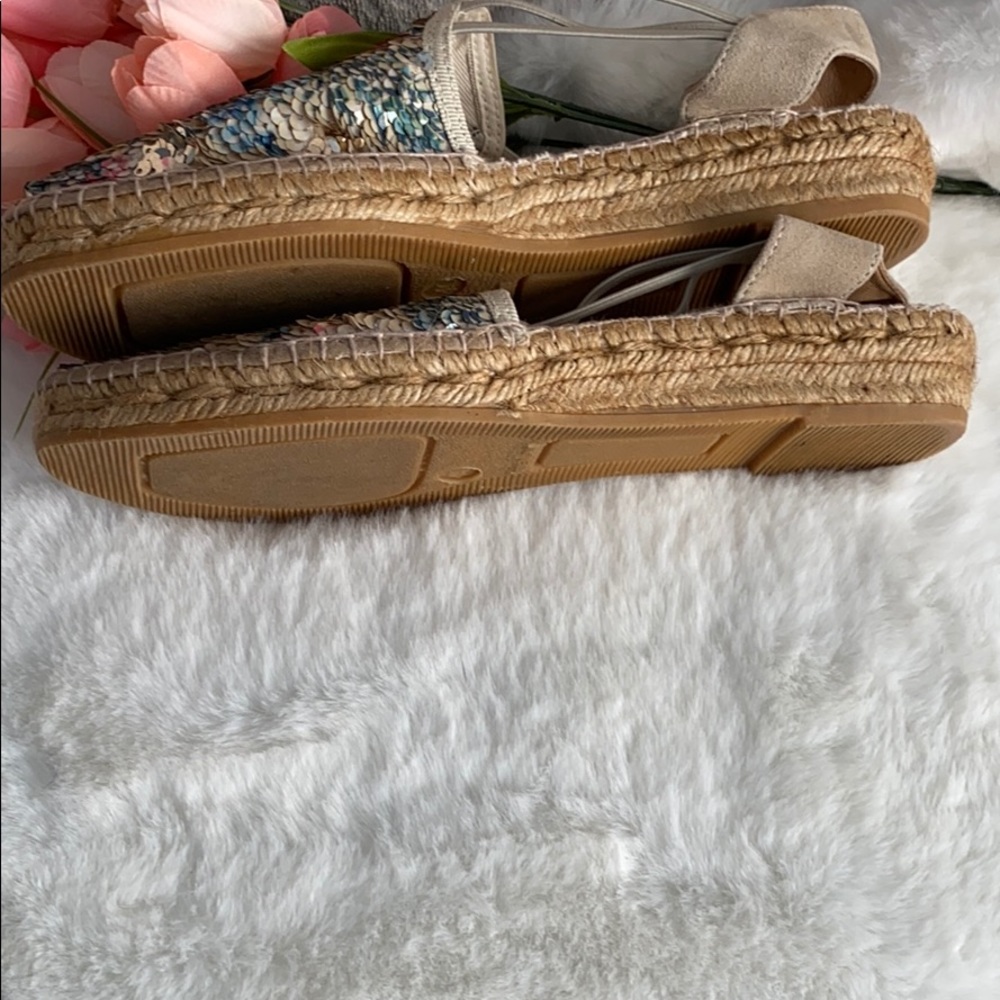 Toni Pons Reversible Sequin Espradille Size 9 - Picture 5 of 7